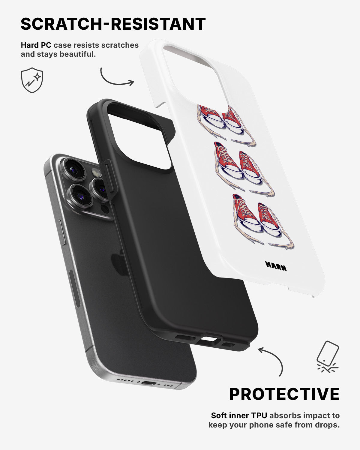 iPhone 14 Pro Tough Case – Shoes - View 2