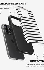 iPhone 14 Pro Tough Case – Black Stripes - View 2