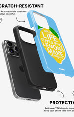 iPhone 14 Pro Tough Case – Lemon Quote - View 2