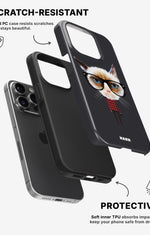 iPhone 14 Pro Tough Case – Hipster Cat - View 2