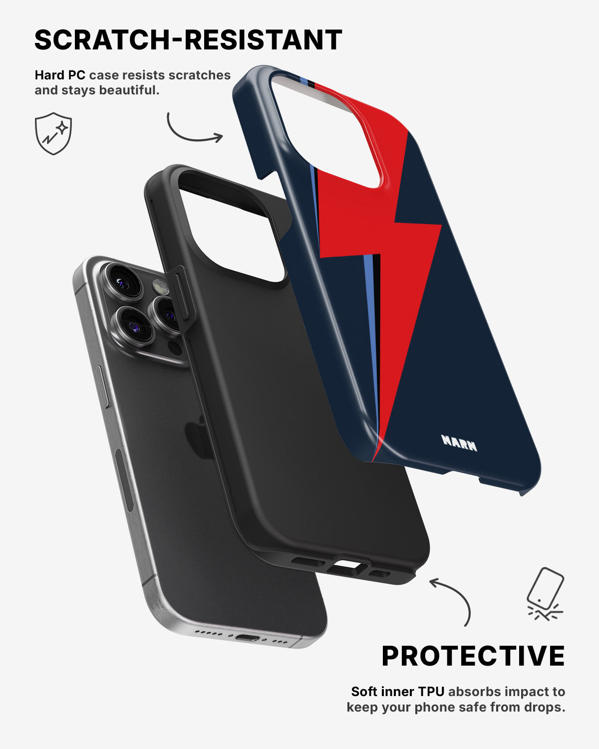 iPhone 14 Pro Tough Case – Blue Bowie - View 2