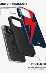 iPhone 14 Pro Tough Case – Blue Bowie - View 2