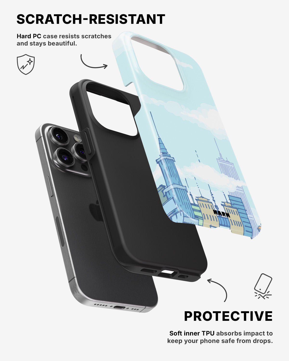 iPhone 14 Pro Tough Case – Skyline - View 2