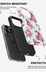 iPhone 14 Pro Tough Case – Birds Among Roses - View 2