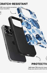 iPhone 14 Pro Tough Case – Blue Tropics - View 2