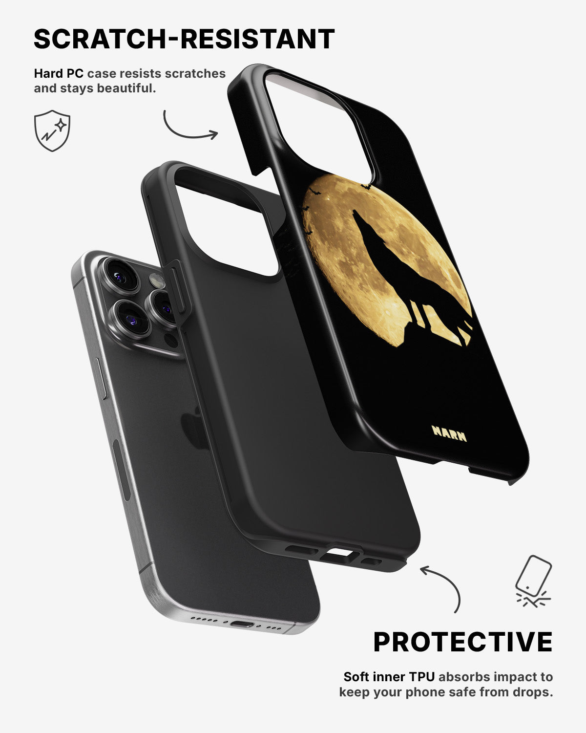 iPhone 14 Pro Tough Case – Wolf - View 2