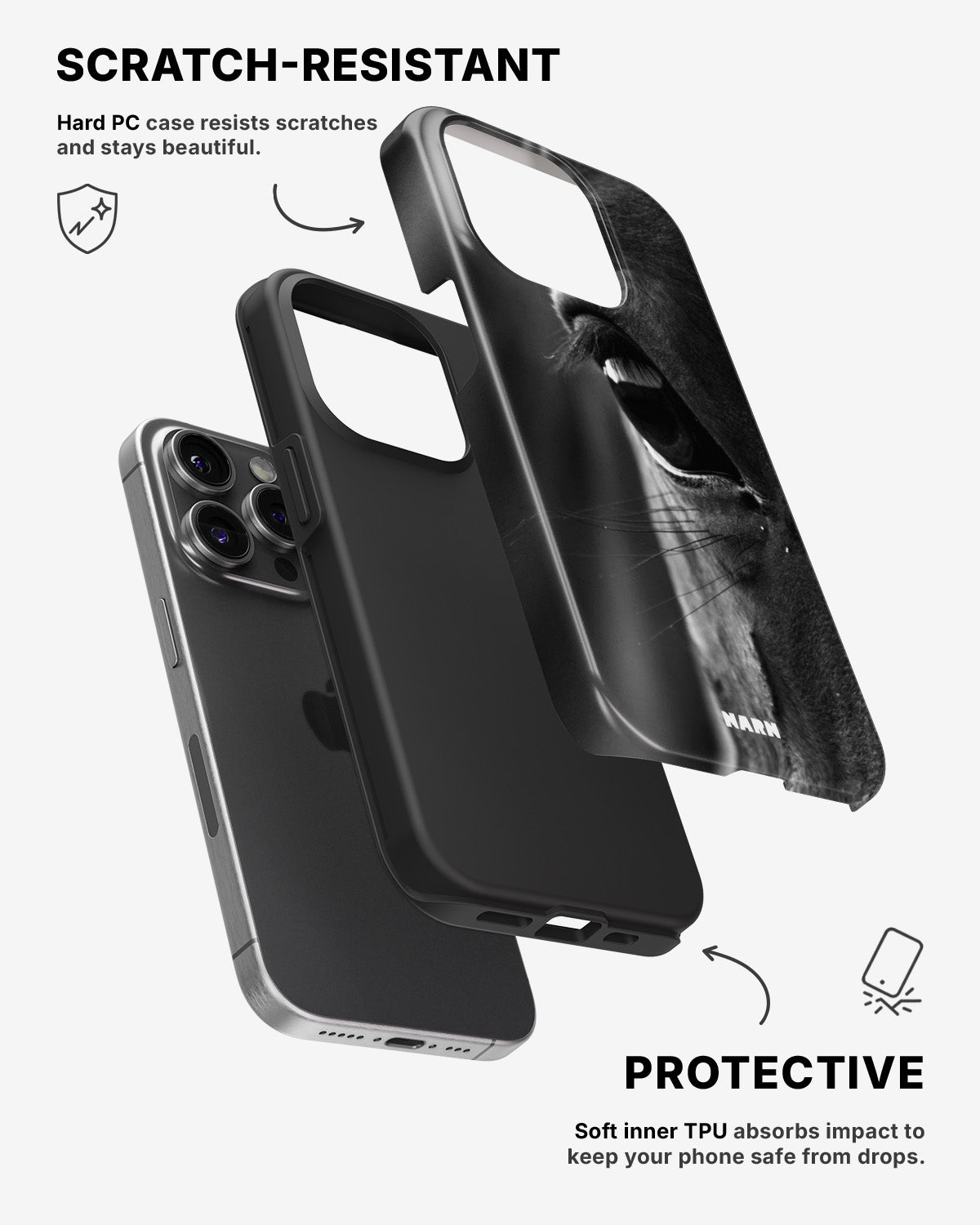 iPhone 14 Pro Tough Case – Horse Soul - View 2