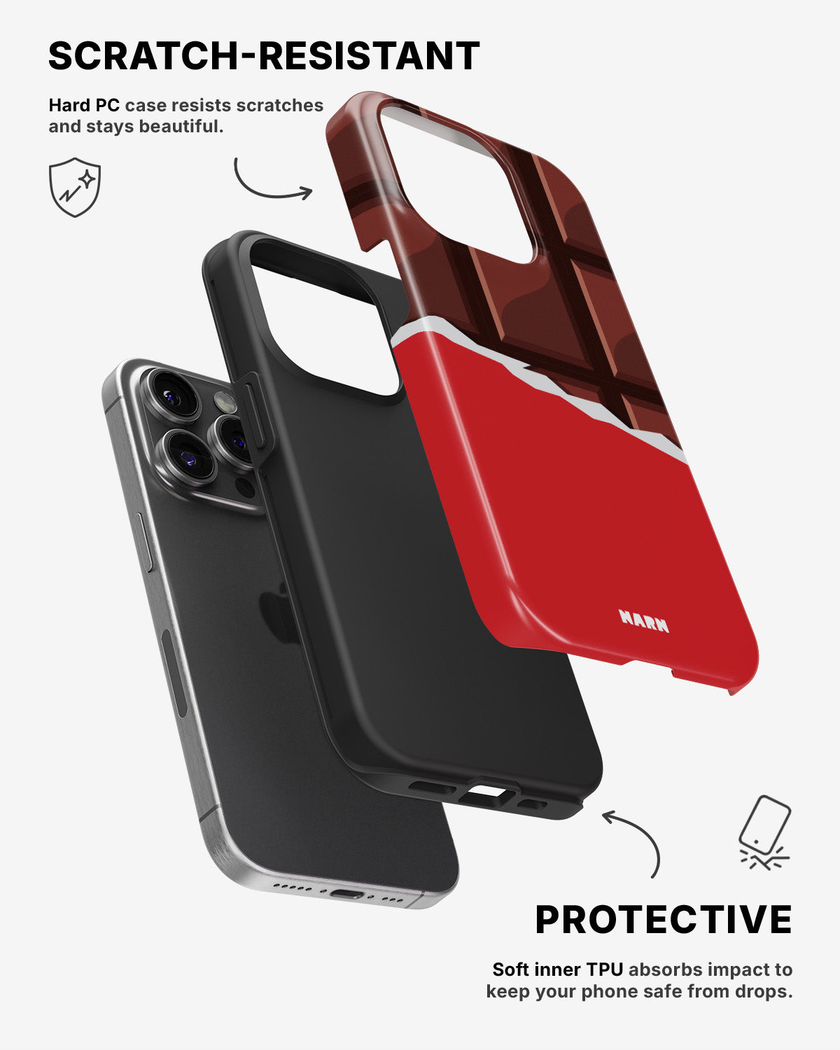 iPhone 14 Pro Tough Case – Chocolate Break - View 2