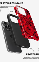 iPhone 14 Pro Tough Case – Red Roses - View 2