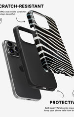 iPhone 14 Pro Tough Case – Zebra Stripe - View 2