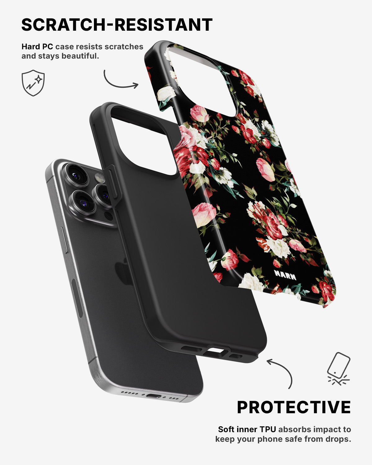 iPhone 14 Pro Tough Case – Bouquet - View 2