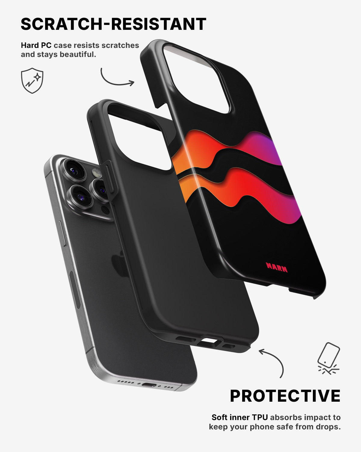 iPhone 14 Pro Tough Case – Color Wave - View 2