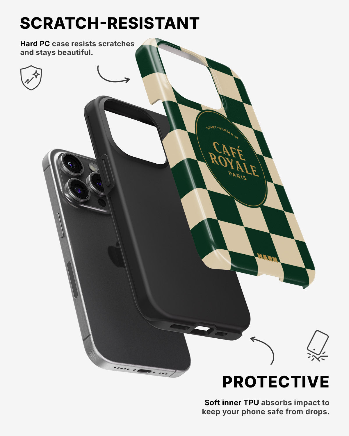 iPhone 14 Pro Tough Case – Cafe Royale - View 2