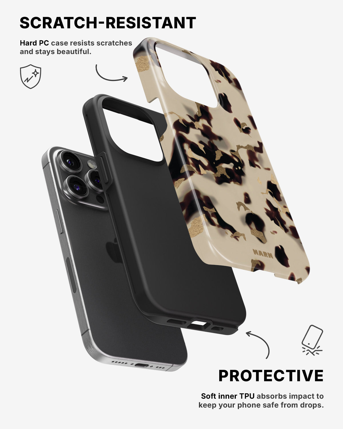 iPhone 14 Pro Tough Case – Golden Tortoise - View 2