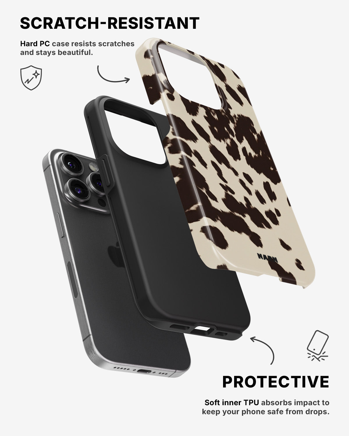 iPhone 14 Pro Tough Case – Cowhide - View 2