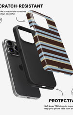 iPhone 14 Pro Tough Case – Latte Lines - View 2