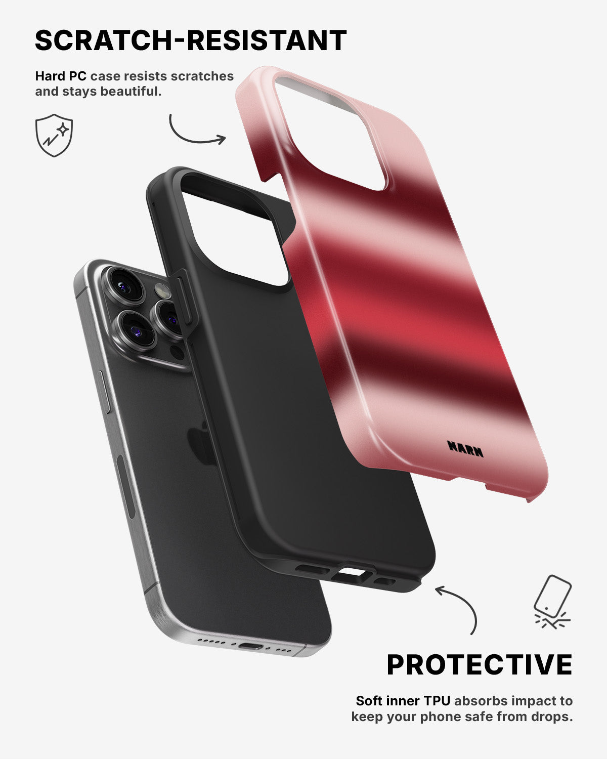 iPhone 14 Pro Tough Case – Cherry - View 2