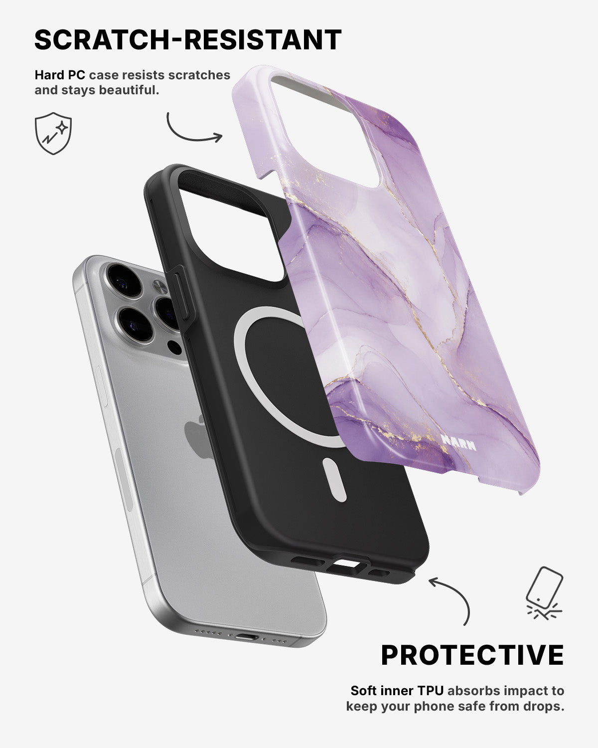 iPhone 14 Pro Tough Case – Lilac - View 2