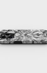 iPhone 14 Pro Tough Case – Grey Crystals - View 3