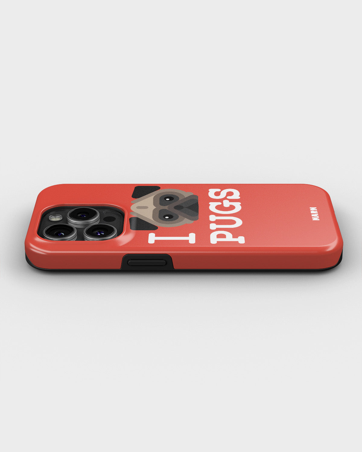iPhone 14 Pro Tough Case – I Love Pugs - View 3