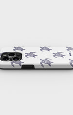 iPhone 14 Pro Tough Case – Blue Turtles - View 3