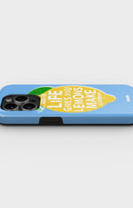 iPhone 14 Pro Tough Case – Lemon Quote - View 3