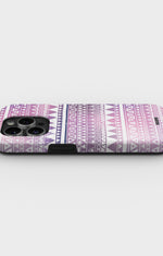iPhone 14 Pro Tough Case – Purple Aztec - View 3