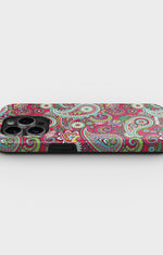 iPhone 14 Pro Tough Case – Paisley Paradise - View 3