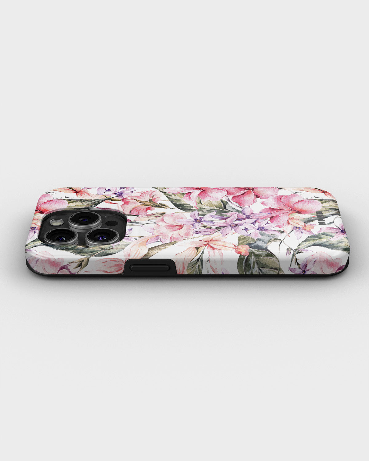 iPhone 14 Pro Tough Case – Watercolor Flowers - View 3