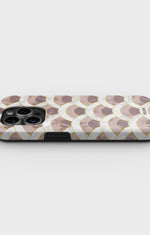 iPhone 14 Pro Tough Case – Pink Marble Waves - View 3