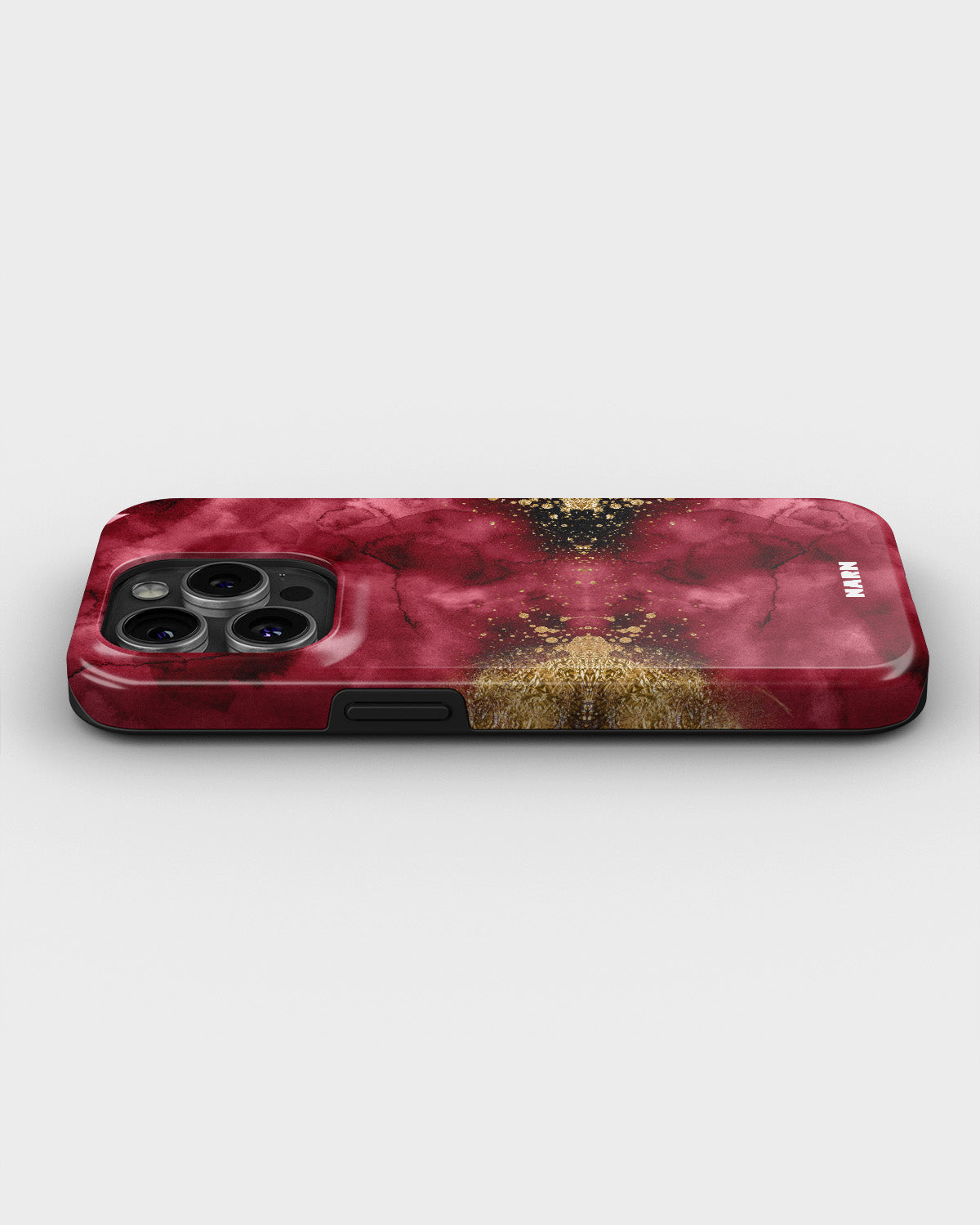 iPhone 14 Pro Tough Case – Burgendy Shimmer - View 3