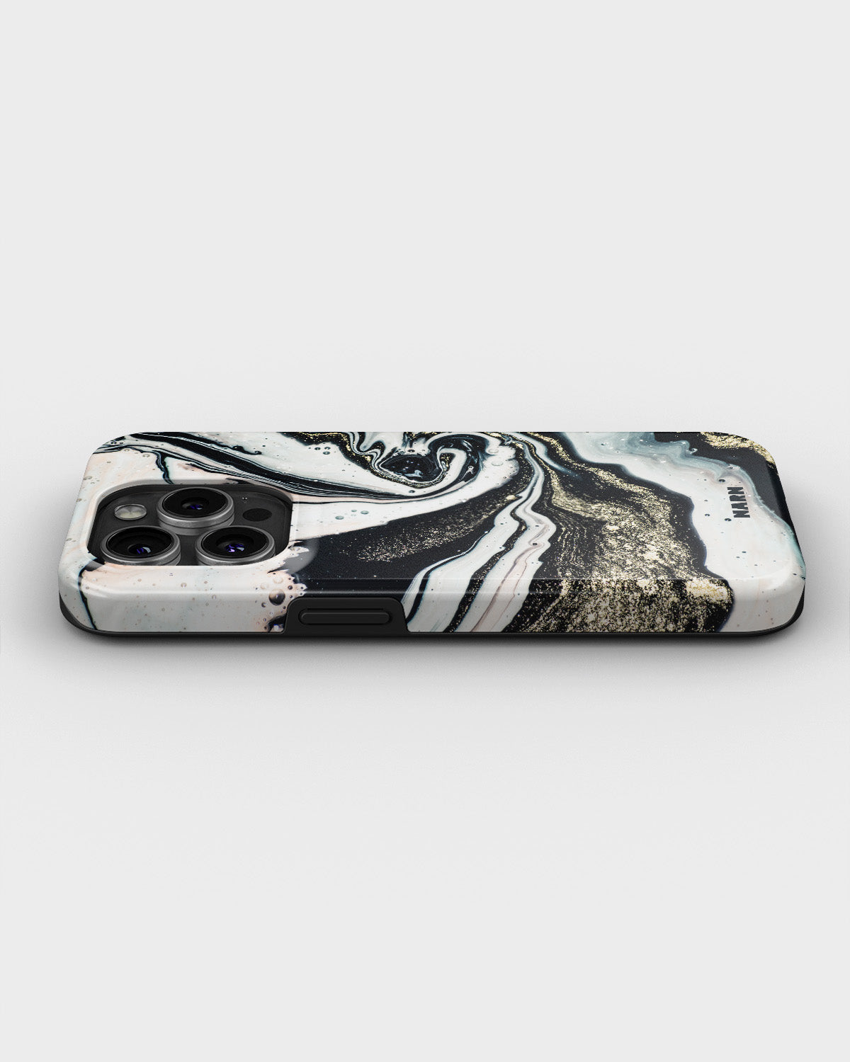 iPhone 14 Pro Tough Case – Golden Swirl - View 3