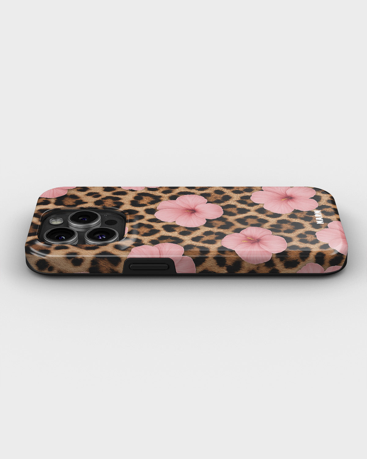 iPhone 14 Pro Tough Case – Leopard Flower - View 3