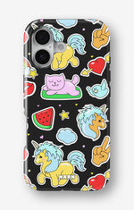 iPhone 16 Tough Case – Cute Stickers - View 1