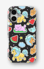 iPhone 16 Tough Case – Cute Stickers - View 1