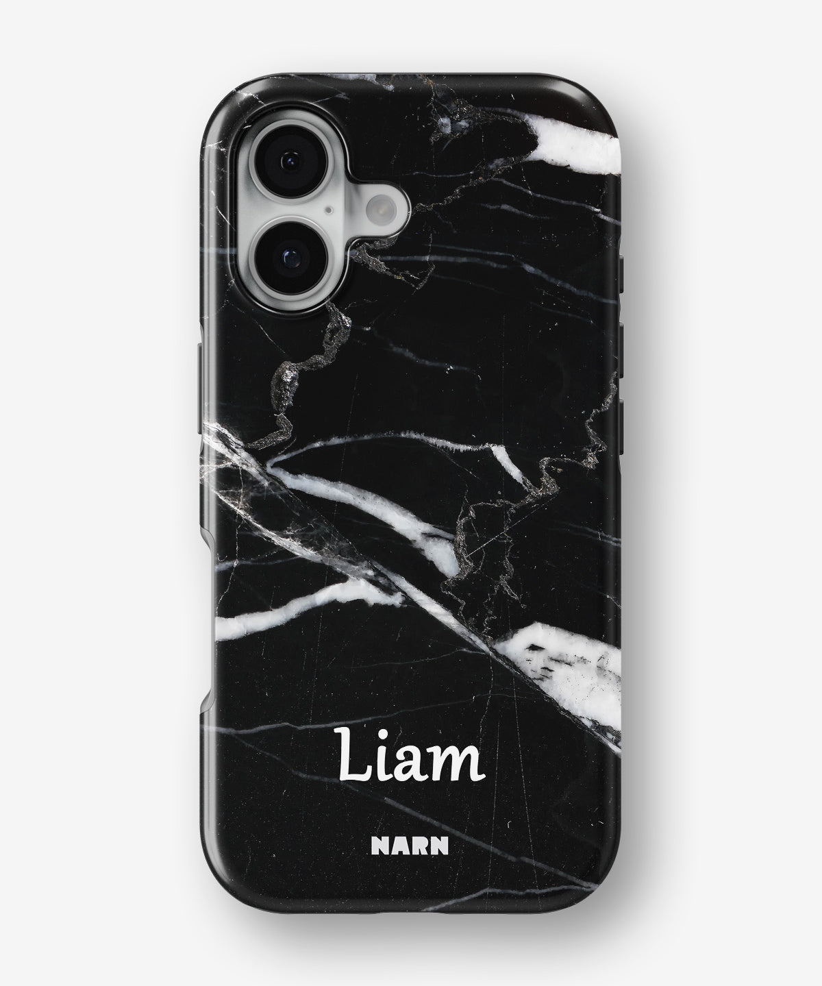 iPhone 16 Tough Case – Custom - Black Marble - View 1
