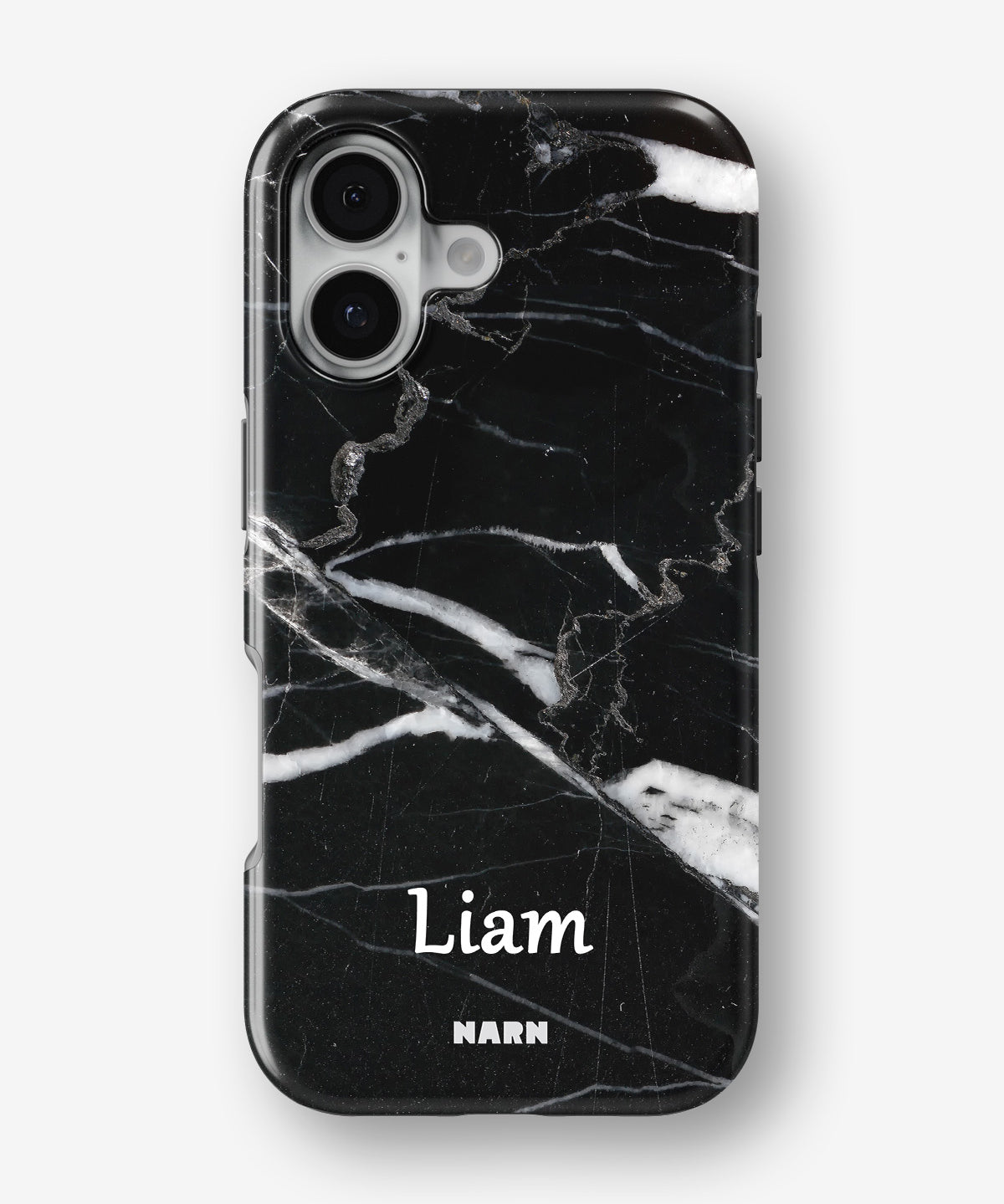 iPhone 16 Tough Case – Custom - Black Marble - View 1