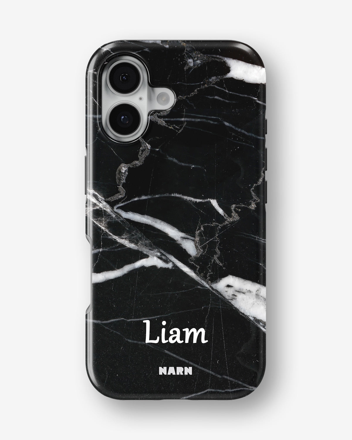 iPhone 16 Tough Case – Custom - Black Marble - View 1