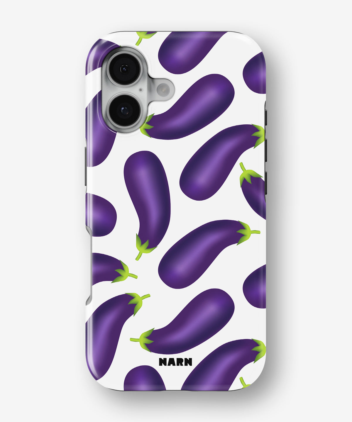 iPhone 16 Tough Case – Eggplant Pattern - View 1