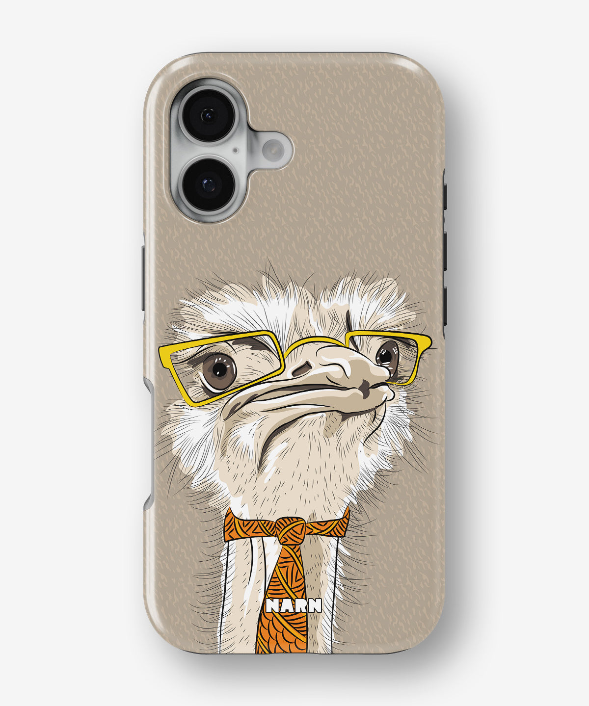 iPhone 16 Tough Case – Hipster Ostrich - View 1