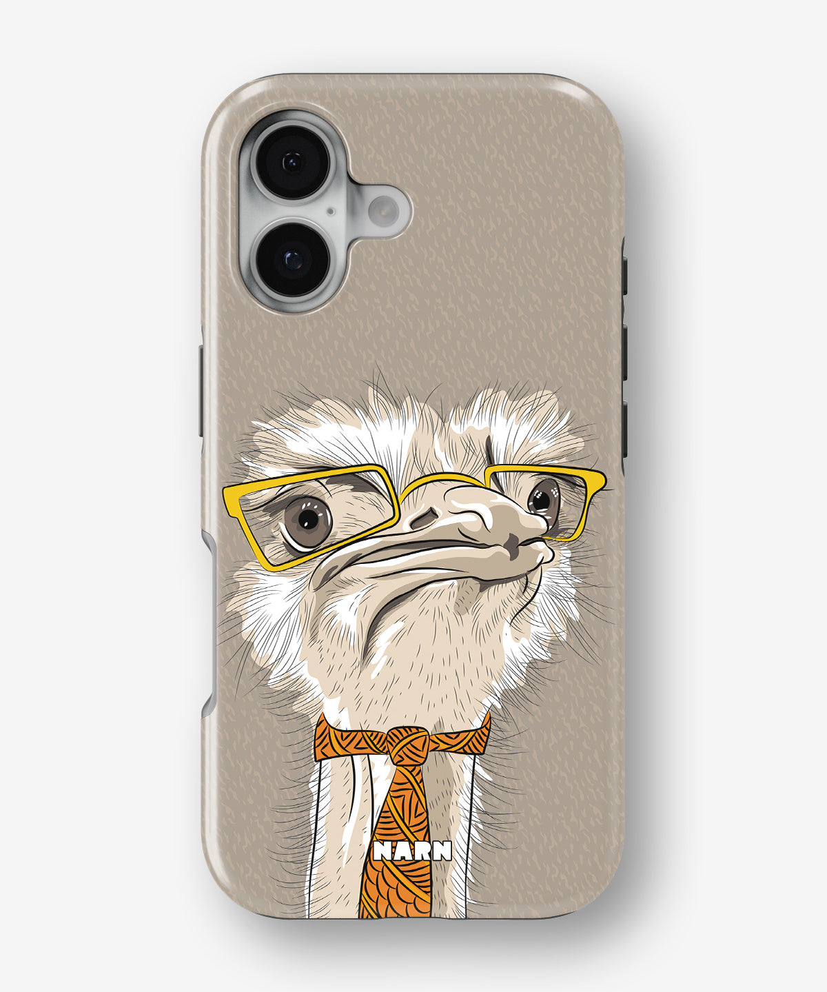 iPhone 16 Tough Case – Hipster Ostrich - View 1