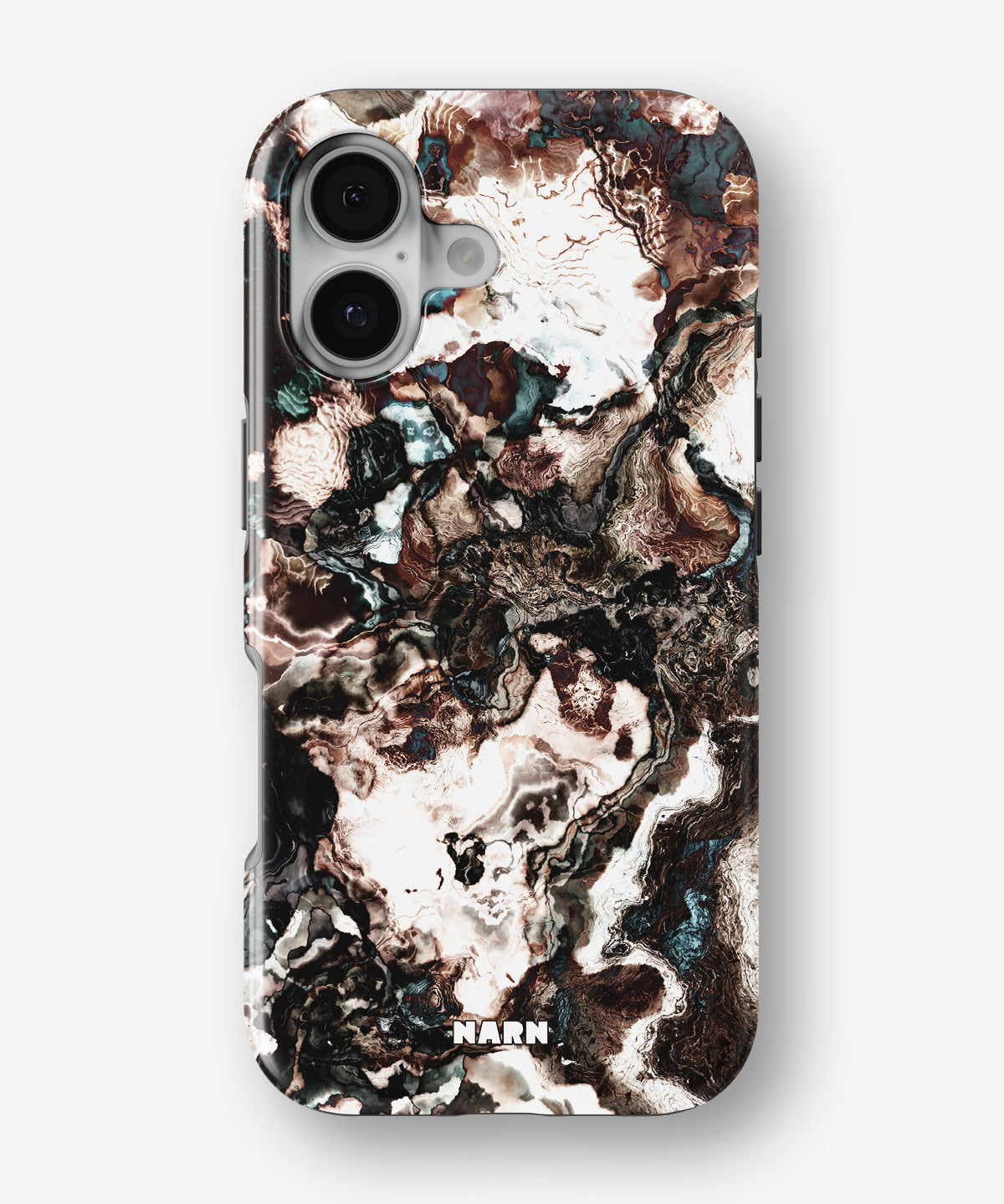 iPhone 16 Tough Case – Marble Brown - View 1