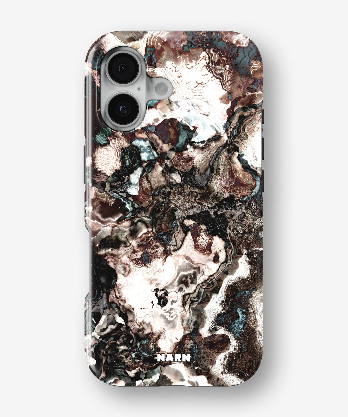 iPhone 16 Tough Case – Marble Brown - View 1