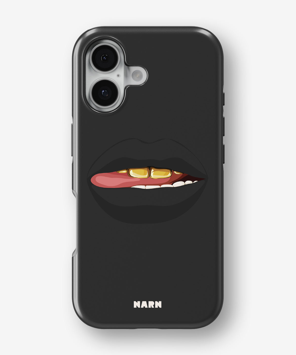 iPhone 16 Tough Case – Golden Lips - View 1