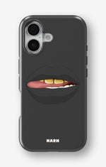 iPhone 16 Tough Case – Golden Lips - View 1