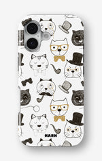iPhone 16 Tough Case – Cartoon Cats - View 1