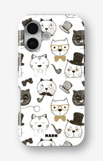 iPhone 16 Tough Case – Cartoon Cats - View 1