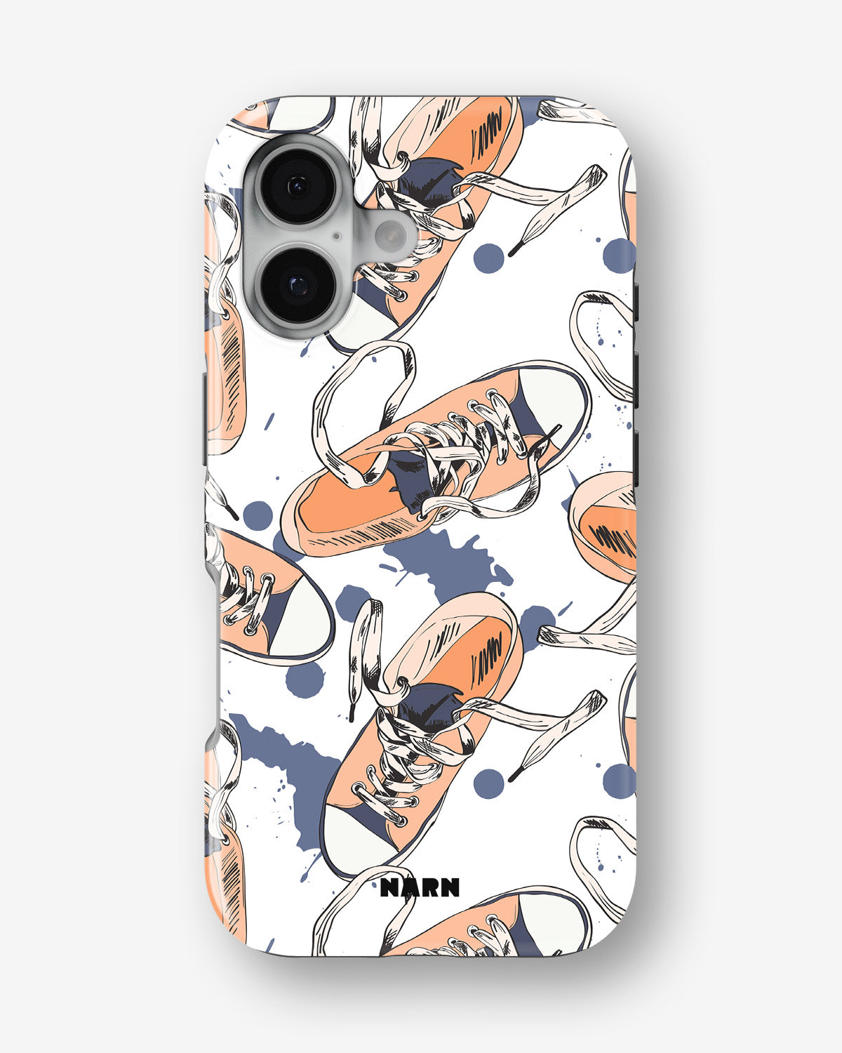 iPhone 16 Tough Case – Apricot Sneakers - View 1