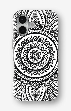 iPhone 16 Tough Case – Henna Mandala - View 1
