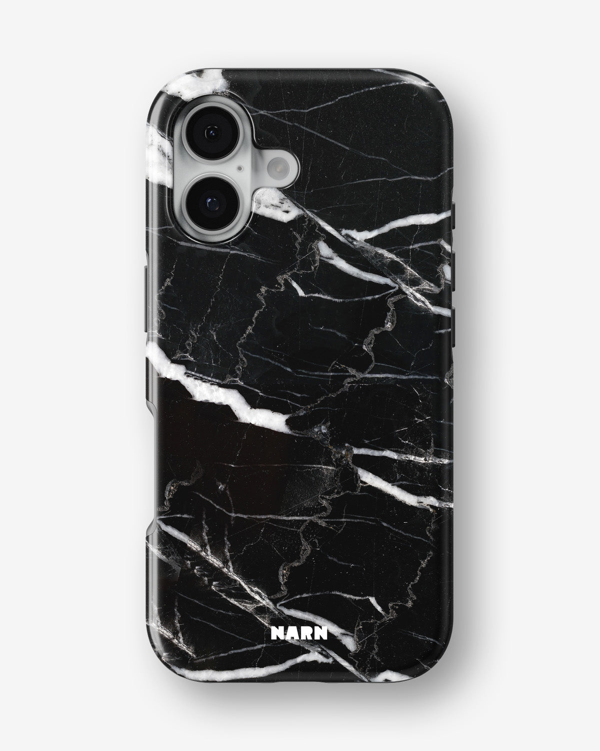 iPhone 16 Tough Case – Black Marble - View 1